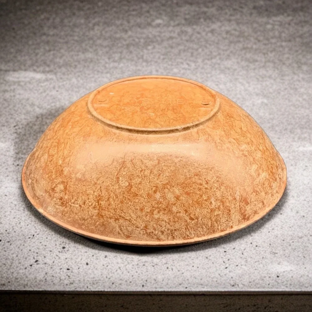 KYS-ITE Melmac Burl Wood Grain Dessert Bowls Made in USA 1.5